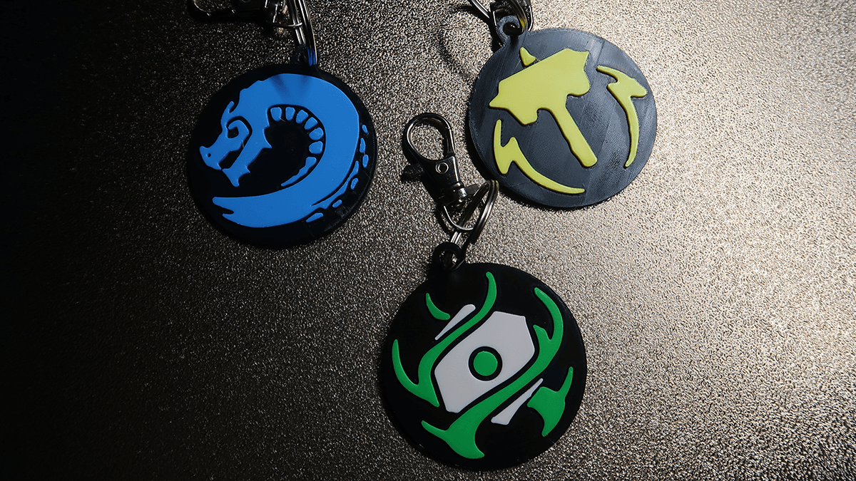 Brighter Shores Faction Keychains