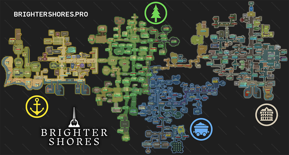 Complete World Map for Brighter Shores